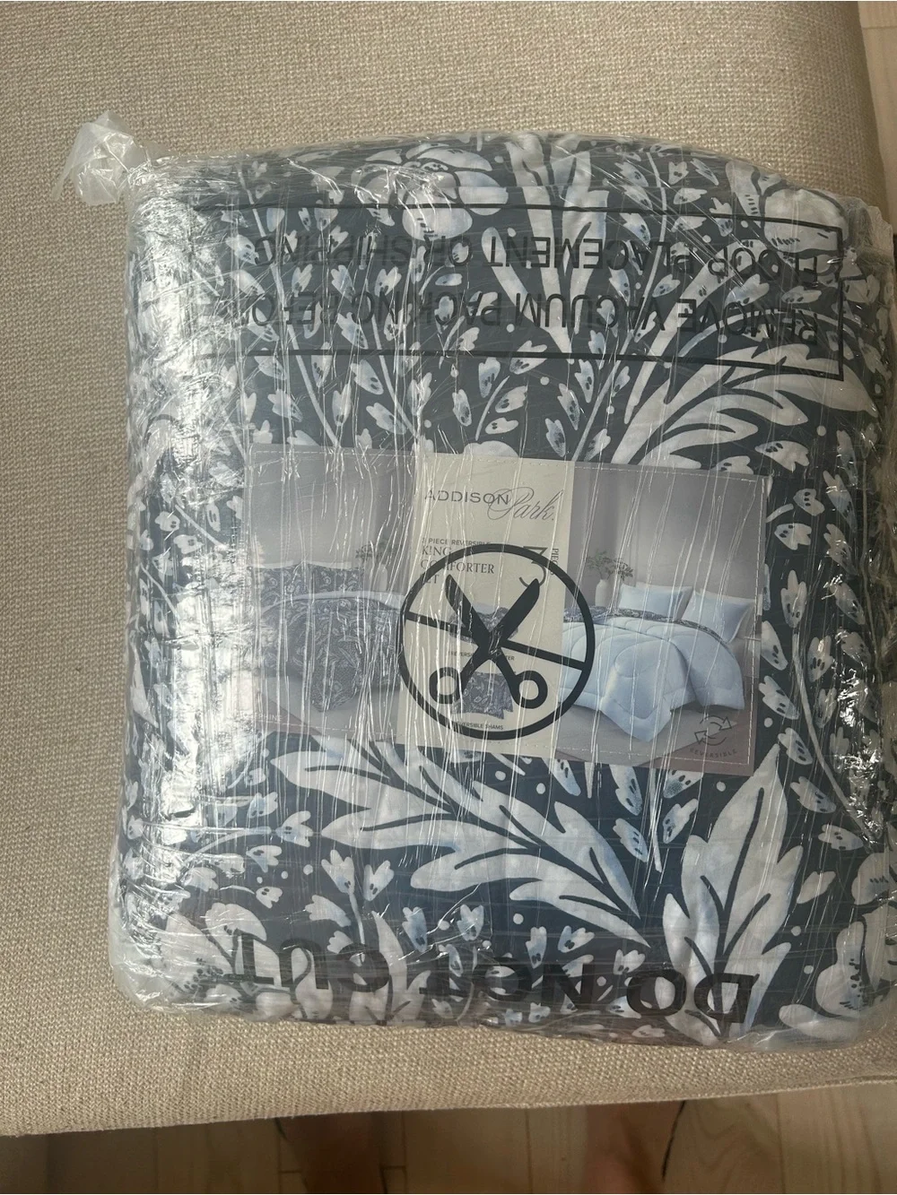 NWT ADDISON PARK reversible comforter set.
